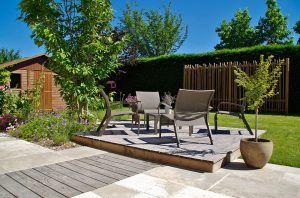 Pose de terrasse bois à angers avec Verthème