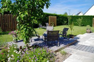 Conception de terrasse bois à angers avec Verthème